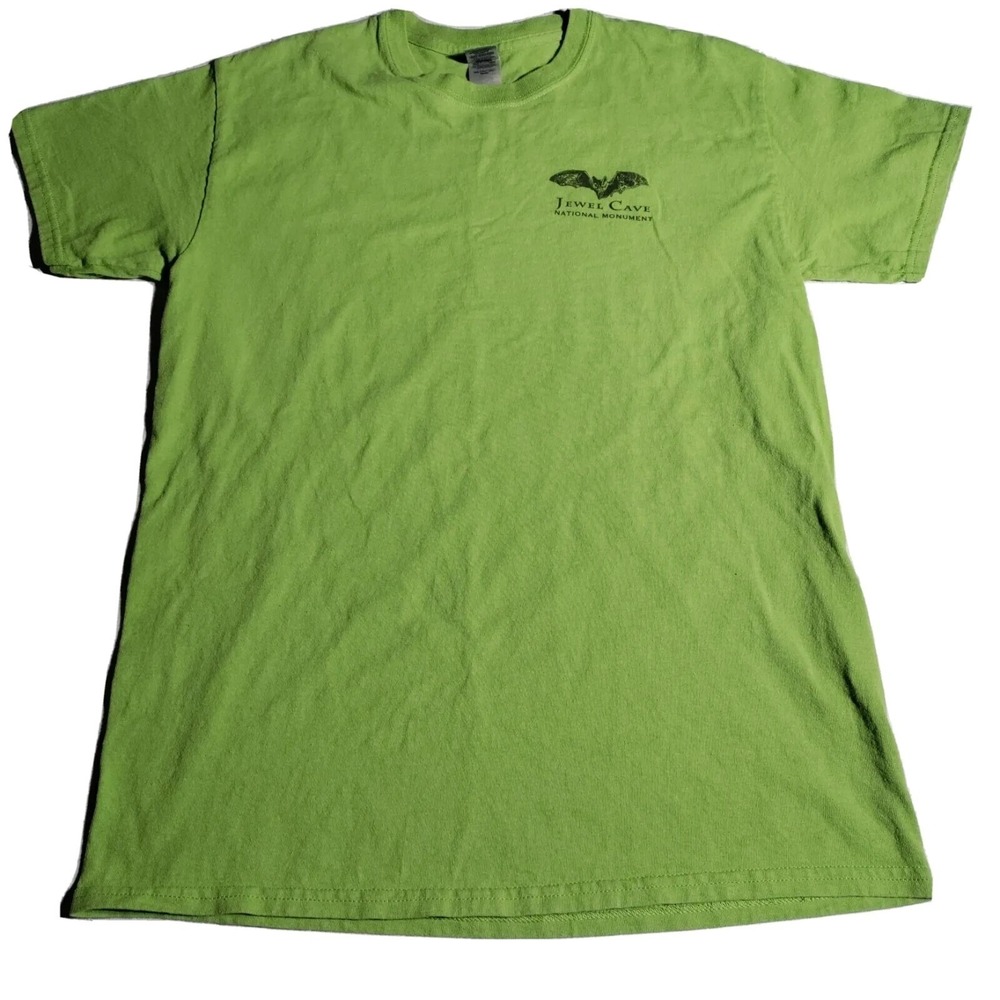 JEWEL CAVE NATIONAL MONUMENT SOUTH DAKOTA Green Medium Short Sleeve Cave Bacon - Picture 2 of 13